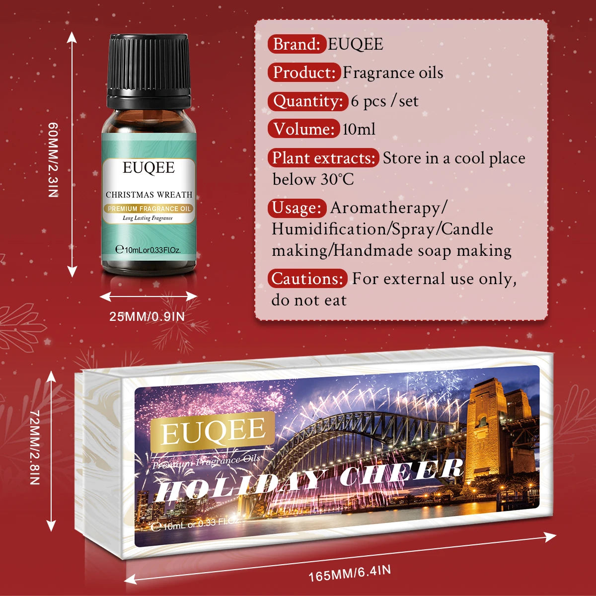 Christmas Fragrance Oils Set for Diffuser