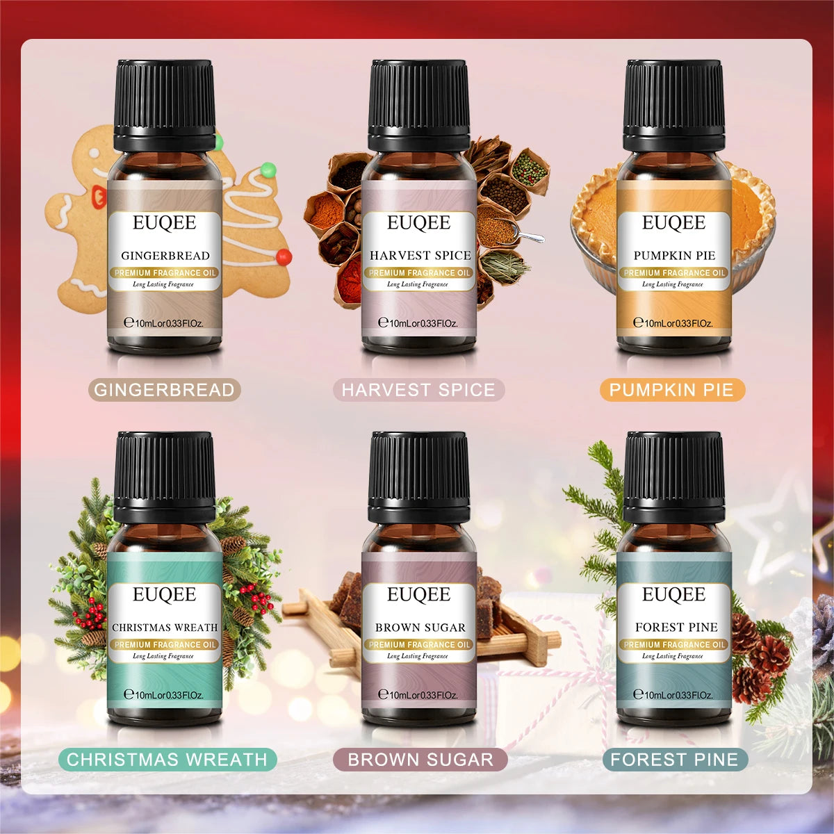 Christmas Fragrance Oils Set for Diffuser