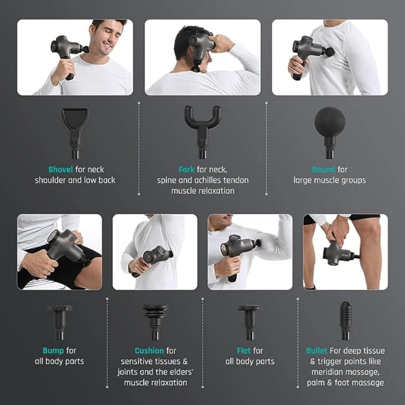 Powerful Deep Tissue Massage Gun for Fitness